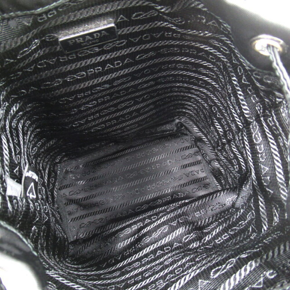 Prada Drawstring Pouch Handle Black - image 5